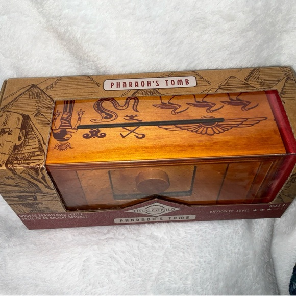 TRUE GENIUS PHAROAH'S TOMB WOOD BRAINTEASER PUZZLE BOX - U. BRAND NEW IN BOX! - Picture 16 of 16
